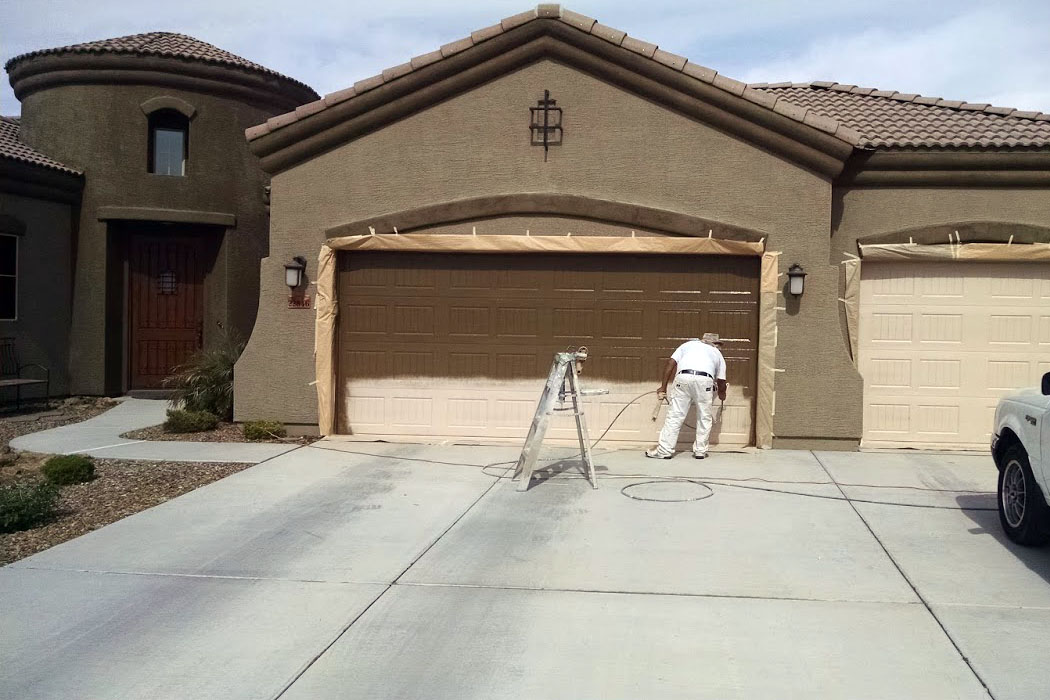 Painting home metal accents, garages, and gates in Mesa, AZ